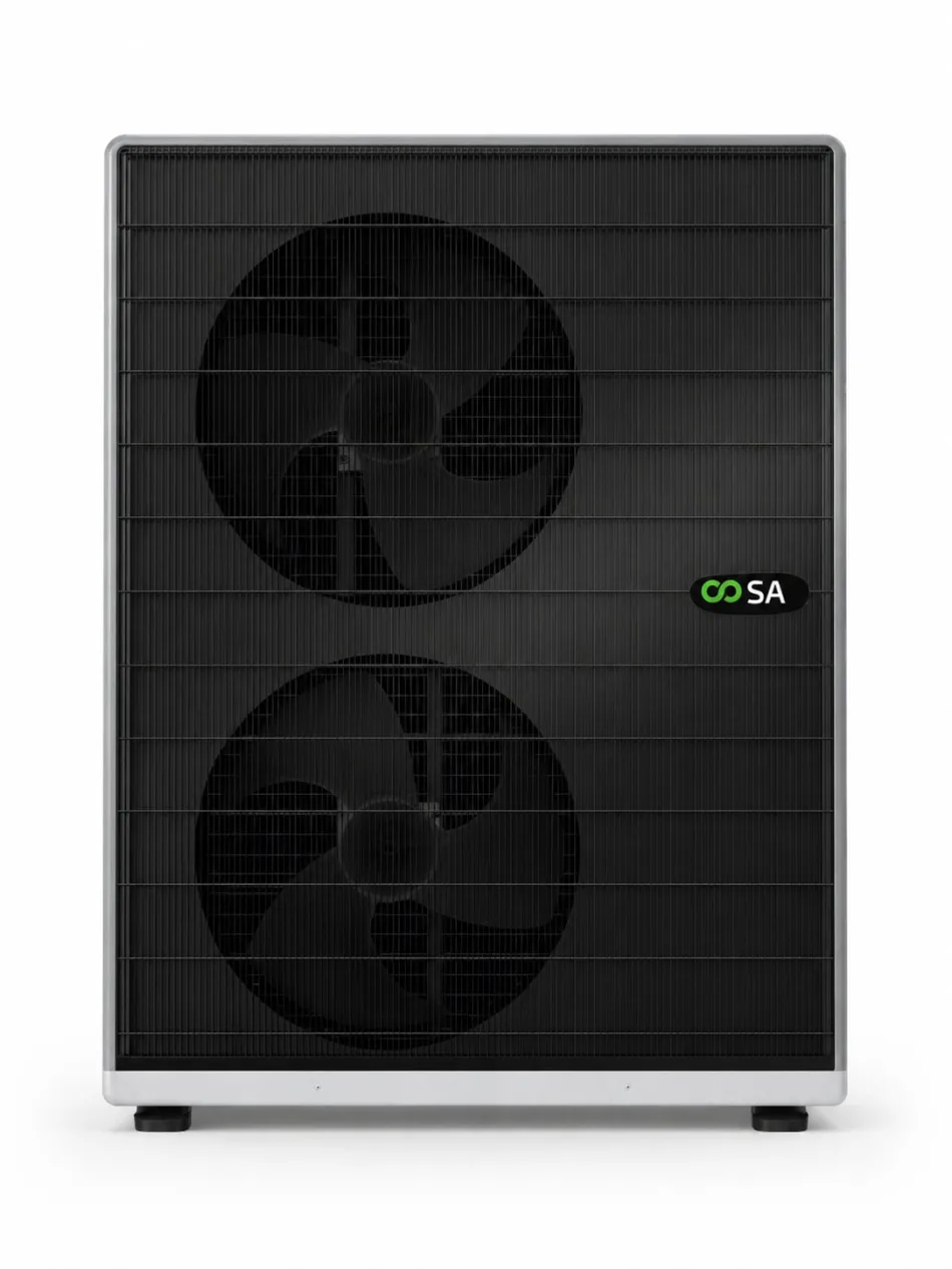 123Heizung / SA Energietechnik Außengerät der Luft-Wasser-Wärmepumpe für 15 bis 20 kW mit zwei Ventilatoren, freigestellt